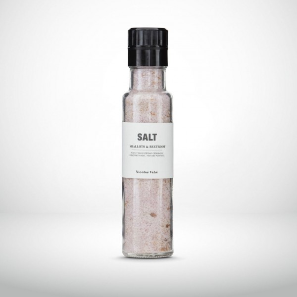Nicolas Vahé Glasmühle Salz mit Rote Beete und Schalotten 295g